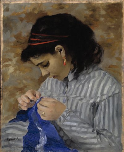 Lise che cuce da Pierre Auguste Renoir